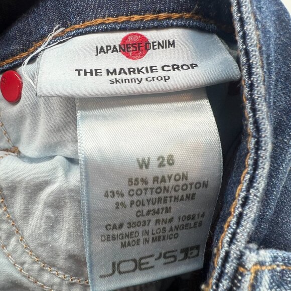 Joe's Japanese Denim The Markie Crop Dark Wash Jeans Women's 26 - Picture 8 of 8